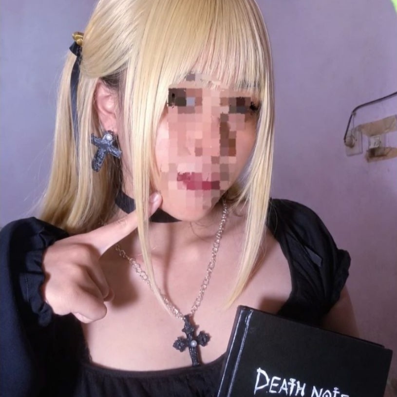 Cosplay misa amane anime death note set wig acc buku costum misa amane misa amane cosplay