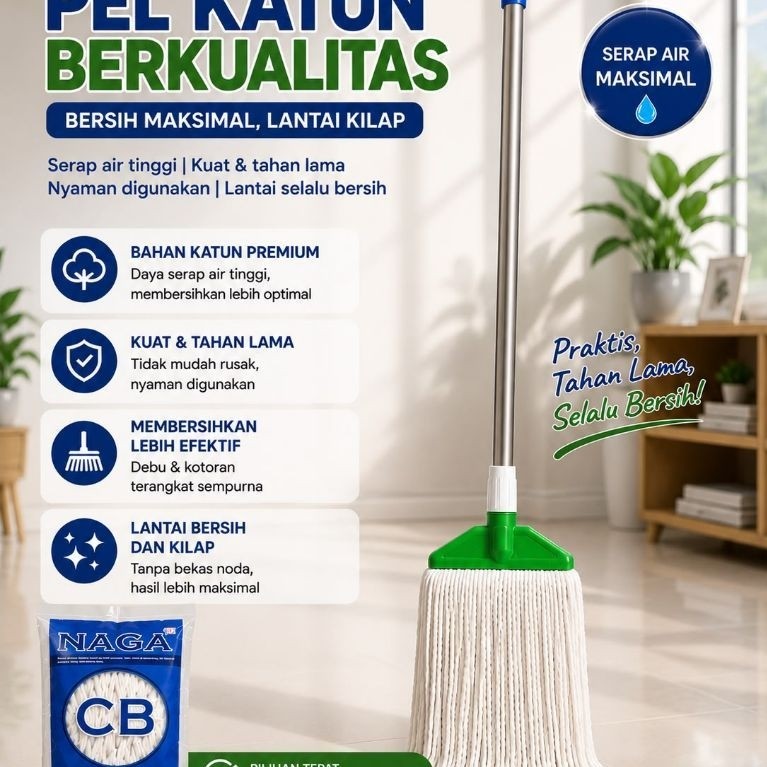 Pel lantai _Kain pel lantai _Pelan lantai _pel pelan katun