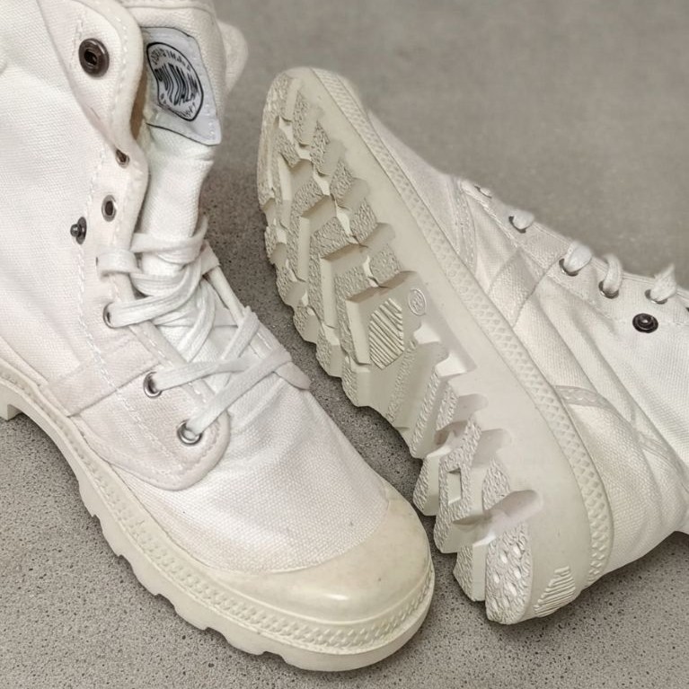 Sepatu Anak Wanita Sepatu bot Palladium Pampa Hi Fashion Anak Sepatu Tinggi Putih Sepatu Boot