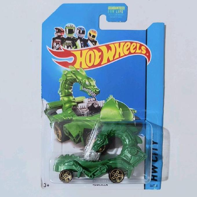 HOTWHEELS HOT WHEELS RODZILLA HIJAU 2014 HW CITY BASE BESI FTS99