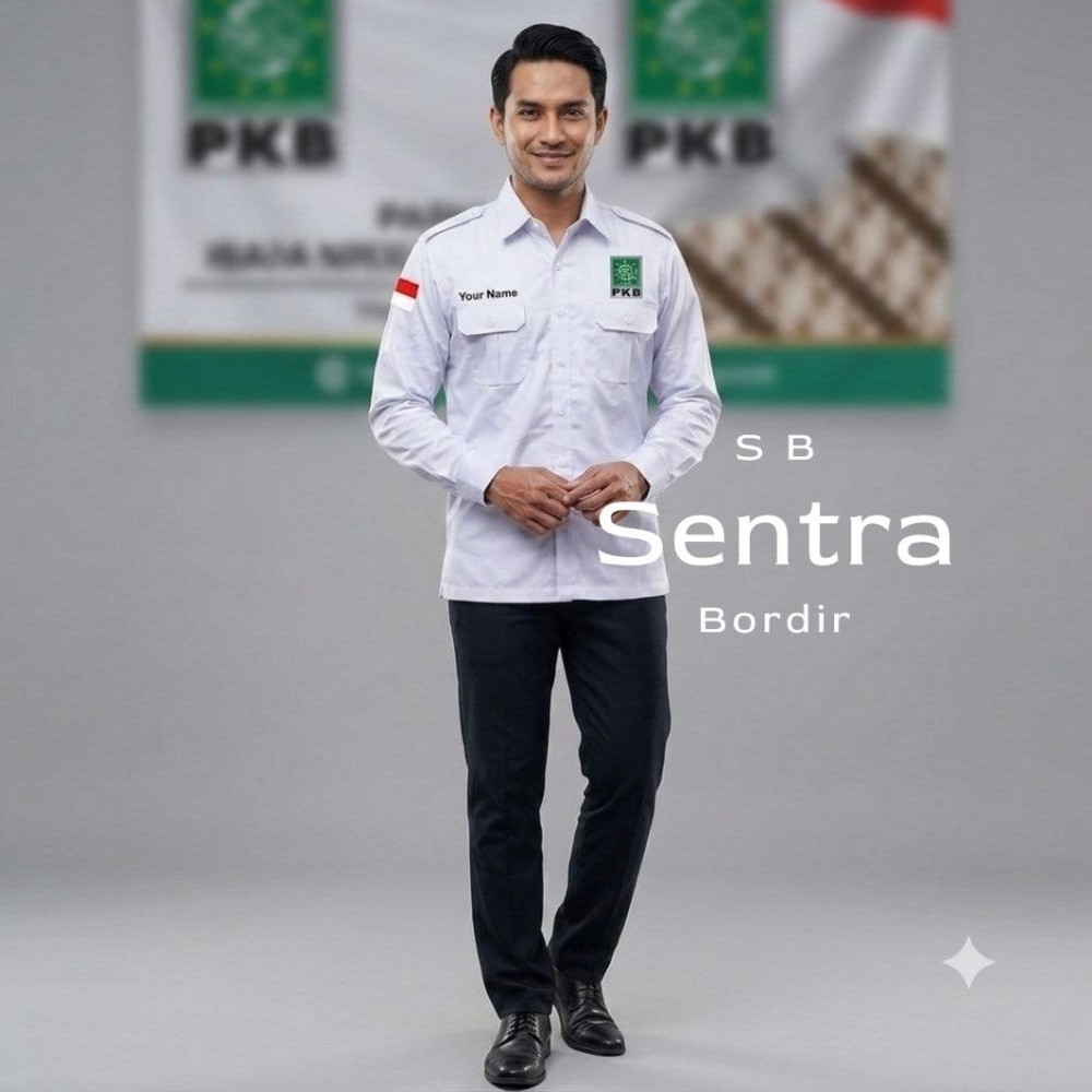 KEMEJA PARTAI PKB BAJU KEMEJA PARTAI  PKB PUTIH