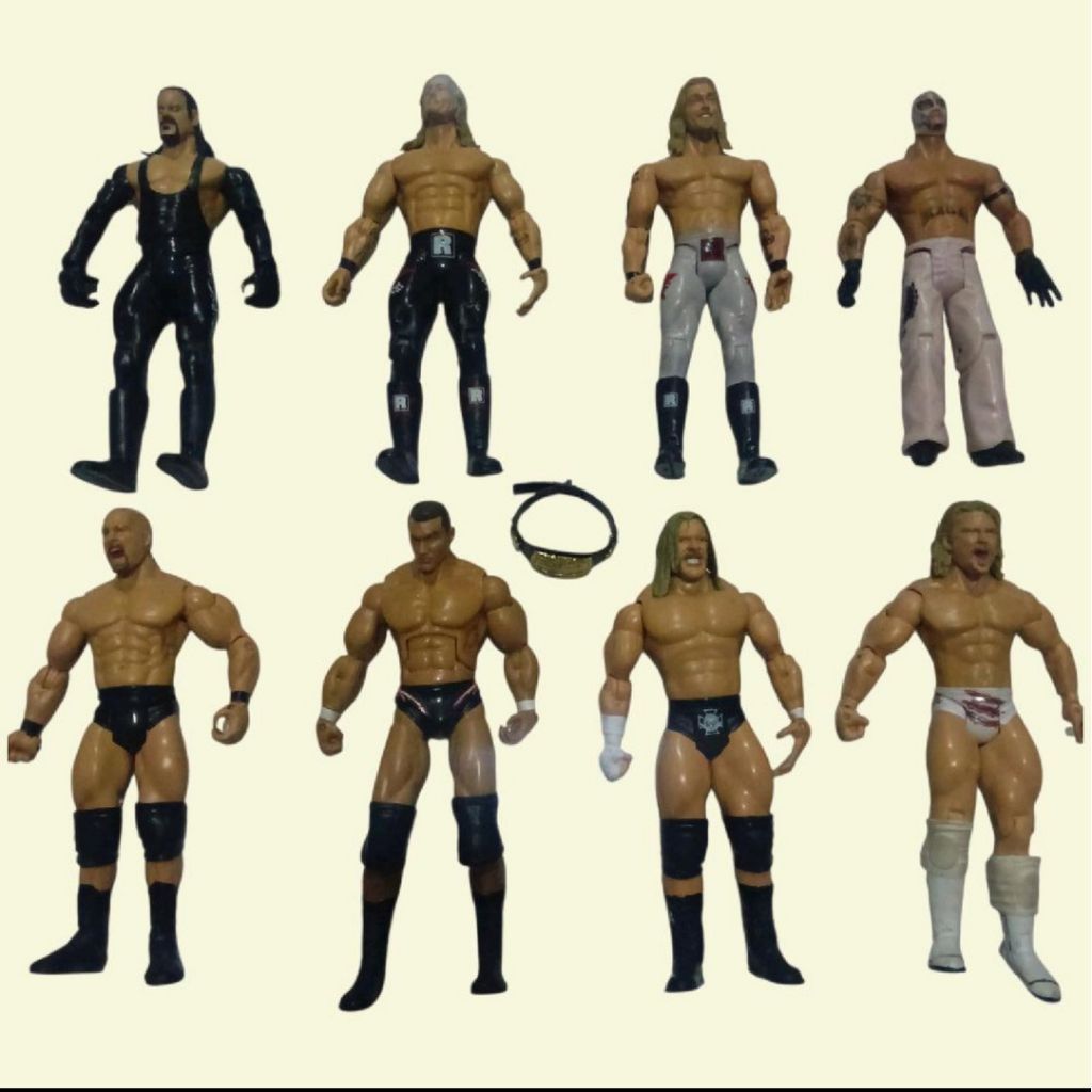 JAKKS PACIFIC WRESTLEMANIA WWE ACTION FIGURE SET ORIGINAL