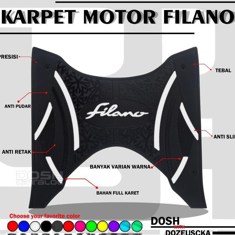 Karpet Motor Grand Filano Karpet Filano Variasi Filano Aksesoris Motor Filano Pijakan Kaki Filano