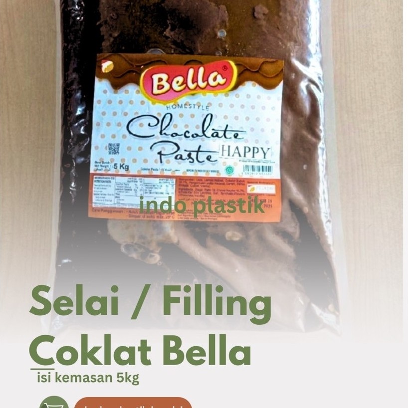 SELAI COKLAT FILLING ISIAN COKLAT BELLA 5kg chocolate pasta