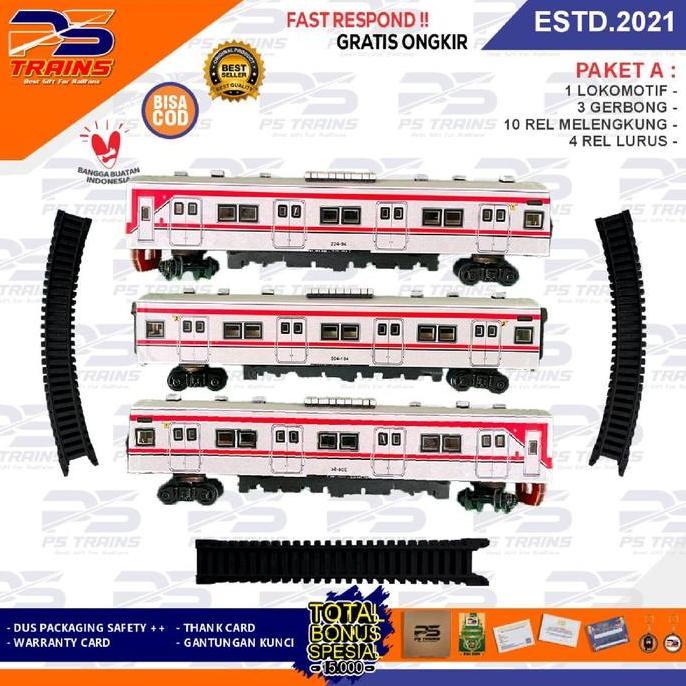 [ TANPA MESIN EKSKLUSIF KRL JR-205 ] Mainan Kereta Api replika KRL Handmade By PSTRAINS Miniatur Kay