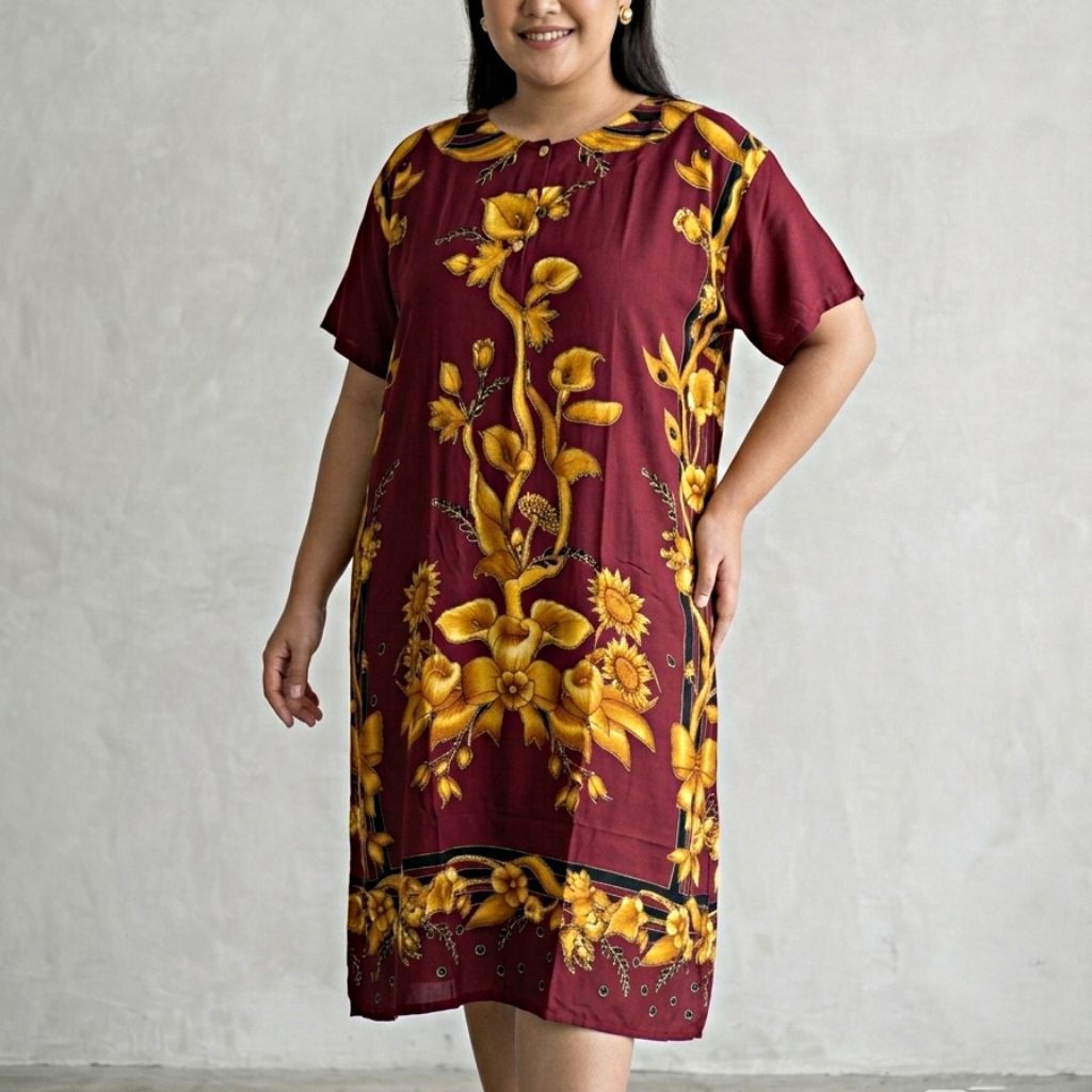 Daster batik jumbo 5L Alvin