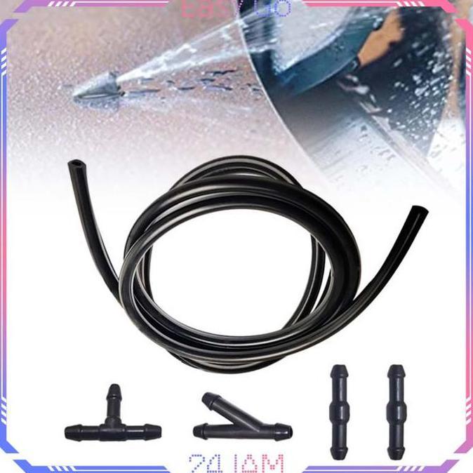 1set Selang Nozzle Wiper Mobil 2 Meter Selang Air Wiper Mobil Universal Sambungan Selang Wiper Mobil