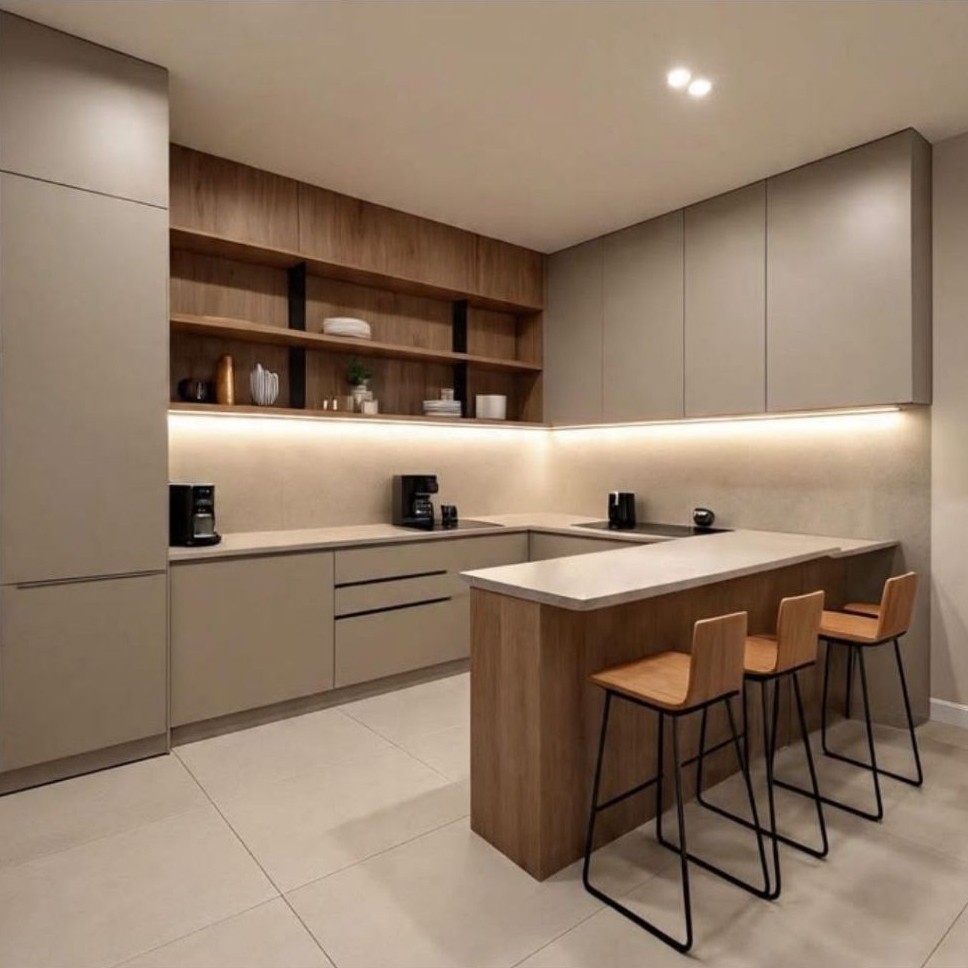 Rak Dapur Mini Bar Minimalis Terpasang / Kitchen Set bekasi