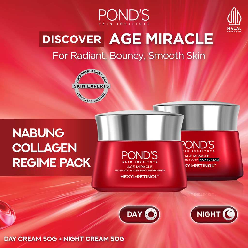 NABUNG COLLAGEN ALL DAY & NIGHT CREAM | Pond's Age Miracle Hexyl Retinol Niacinamide Day & Night Cre