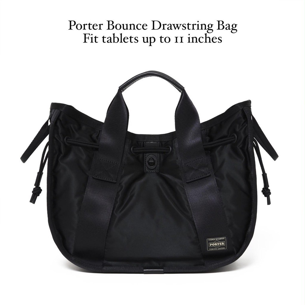 PORTER BOUNCE DRAWSTRING TOTE BAG
