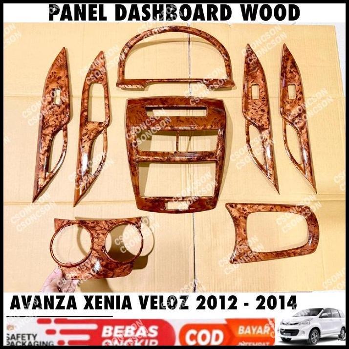 TERBARU PANEL DASHBOARD WOOD ALL NEW AVANZA XENIA VELOZ 2012 2013 2014 