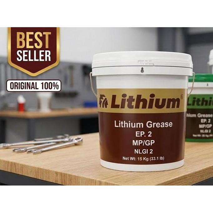 TERBARU - Lithium EP2 Grease PAIL 15KG Gemuk lithium EP 2 Hitemp Kuning