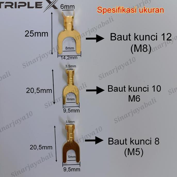 HARGA DISC - skun gepeng kabel aki terminal jepit negatif positif ground massa y u