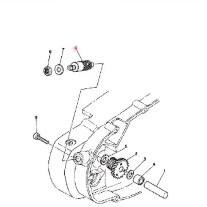 GEAR DRIVEN. GEAR ATASM ORI RX KING KODE PART : 3KA-E7841-00