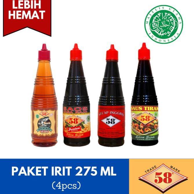 PAKET IRIT 275ML (KECAP INGGRIS, RASA RAJA, KECAP IKAN, SAUS TIRAM)