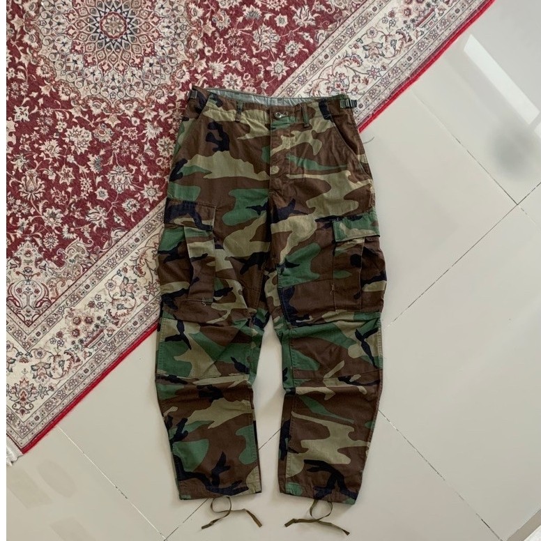 Vintage 80s Us Army BDU Woodland Trousers