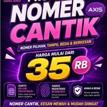 Nomer Cantik Axis (Belum Registrasi)