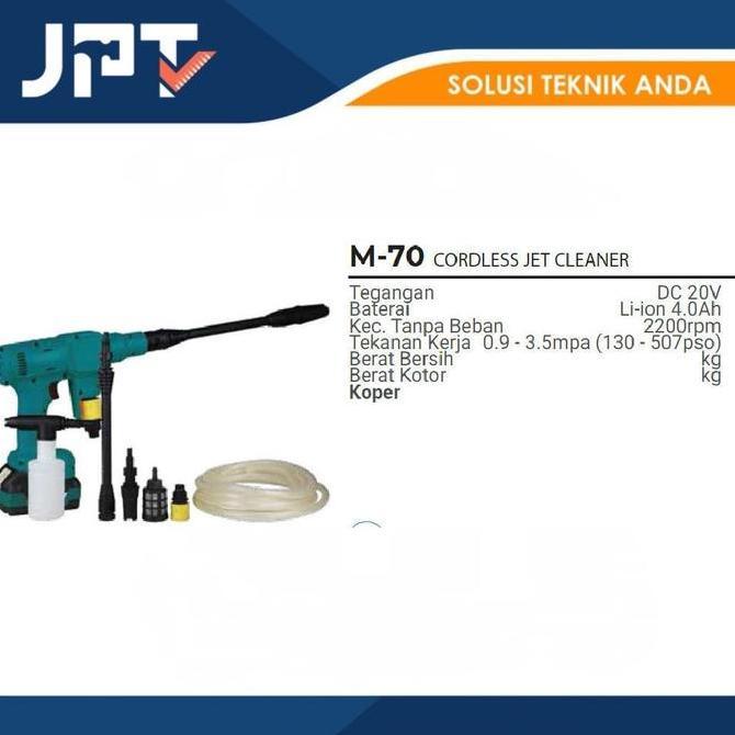 NEW CORDLESS JET CLEANER M-70 / MESIN JET CLEANER BATRE MODERN M70