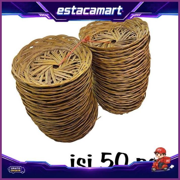 Ingke Bali 20 Cm Isi 50 Pcs Harga Grosirr Termurahh - Piring Lidi - Tempat Makan Bali - Wadah Makan 