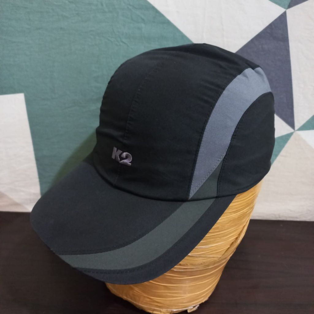 Topi Goretex Outdoor K2 Hiking Gunung Hitam R9243