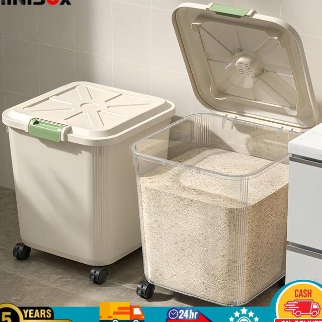 Tempat Beras 25Kg El Baru Tempat Beras Aesthetic Tempat Beras 5 Kg Storage Tempat Beras Kaca Tempat 