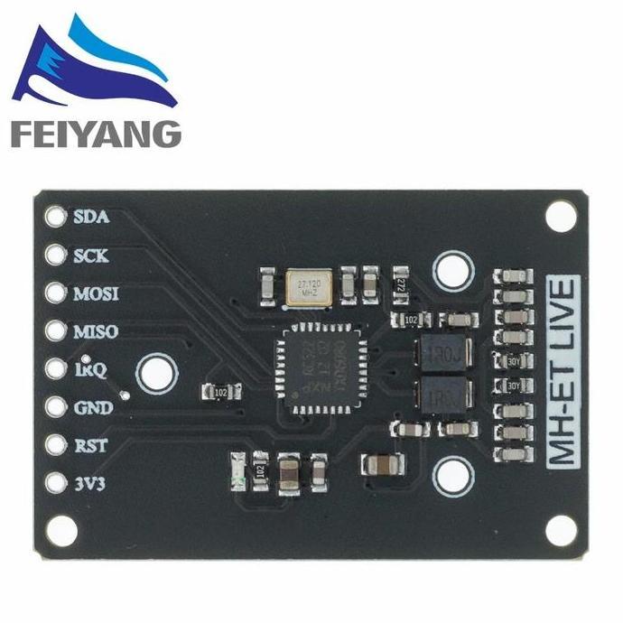 Fice- Mini Rc522 Rfid Module Support E-Ktp Rc-522 Nxp Card Reader Writer
