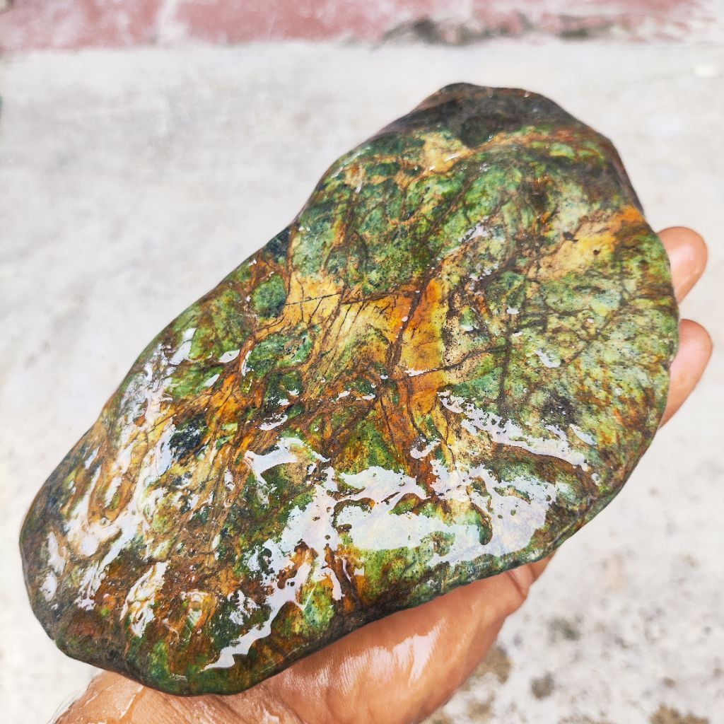Batu giok aceh bongkahan tunggal