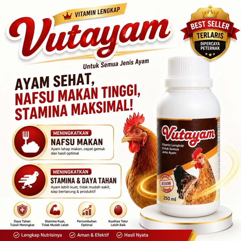 Vitamin ayam petelor / Vitamin ayam cepat besar dan gemuk / vitamin ayam kampung
