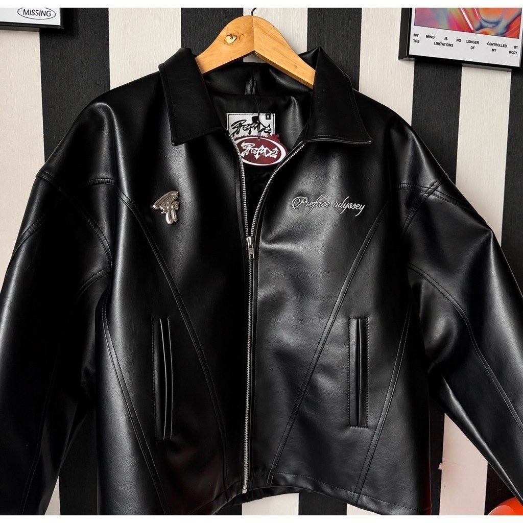 PREFACE ODYSSEY LEATHER JACKET (Sz M)