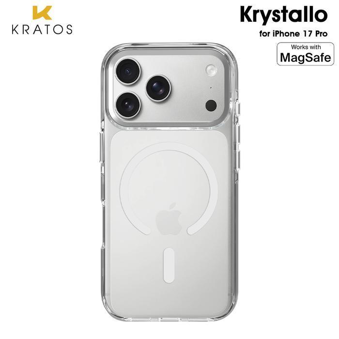 HOT DEAL - Casing iPhone 17 Pro Kratos Krystallo MagSafe Premium Slim Ultra Thin Case - Clear