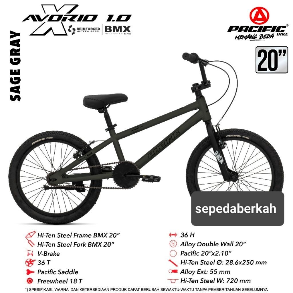 sepeda BMX 20 pacific avorio GR,BMX 20 pacific avorio X 1.0