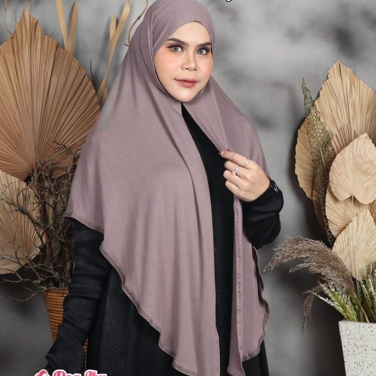 JILBAB KHIBAN tali DOI Pashmina oval SYAR'I Jumbo Rayon Cooltech by DOA IBU HIJAB
