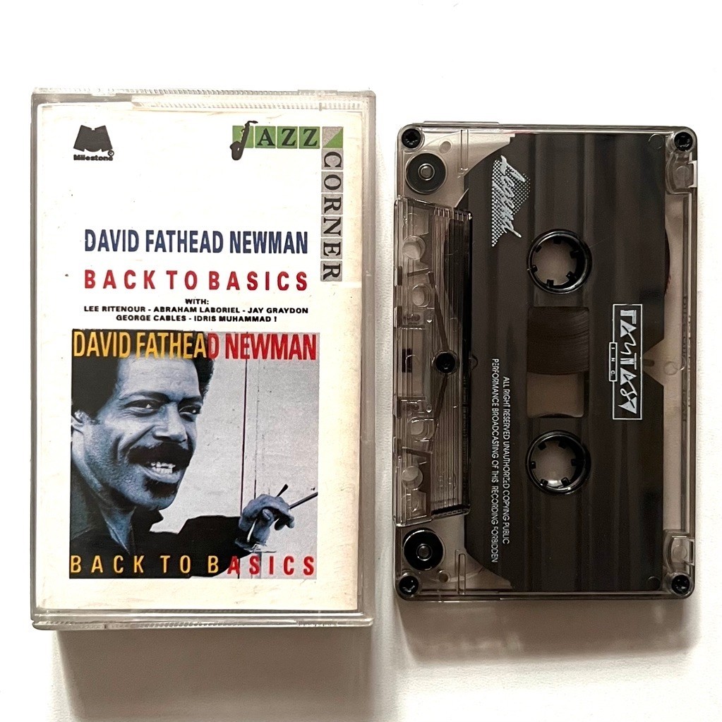 Kaset Pita Jazz David Fathead Newman / Idris Muhammad / Lee Ritenour - Back to Basics (JAZZ CORNER /
