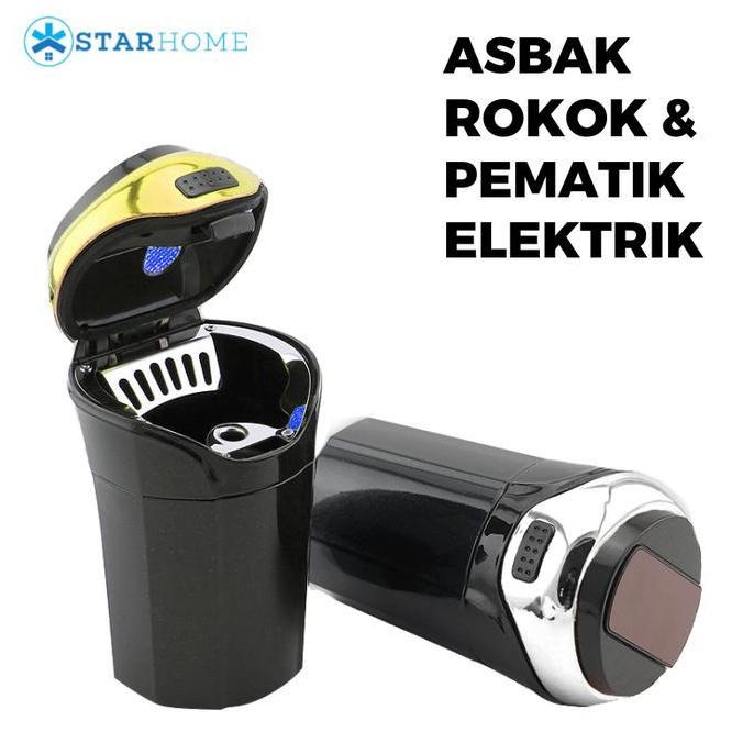 Promo Asbak Rokok Mobil Lengkap dengan Pematik Elektrik Tempat Rokok Diskon