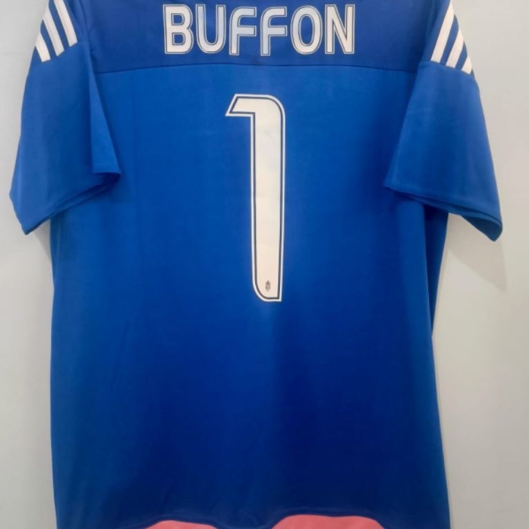 jersey baju bola jupe kiper biru buffon sport casual