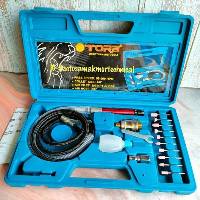 TORA Air Micro Die Grinder Set Mesin Tuner Mini Gurinda Angin
