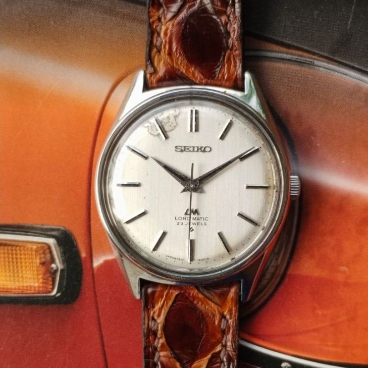 Rare vintage seiko lm lord matic linen dial 5601-9000
