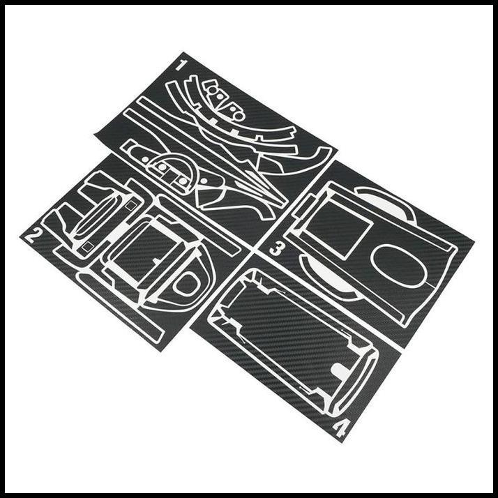 TERBARU XTRA SPEED, XS-59093 CARBON DESIGN FUTABA 7PXR STICKERS DECAL 
