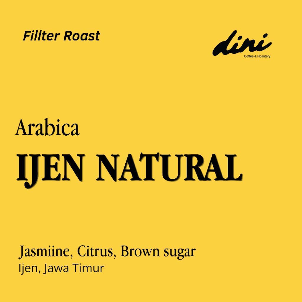 KOPI ARABICA IJEN NATURAL (IJEN LESTARI)- DINI COFFEE ROASTERY