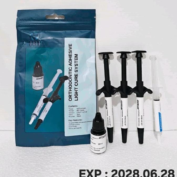 DENTAL Lem Orthobonding Sinar Light Cure DAN Lem Ortho Tanpa Sinar Self Cure ORTHO BEHEL PAKET LEM B