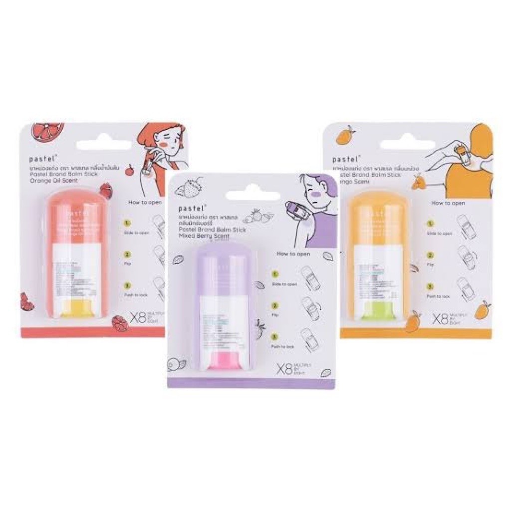 Pastel Brand Balm Stick Balsem Buah Thailand Pastel