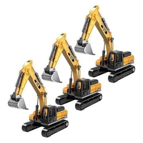 GLW ALLoY truk excavator mainan mobil truck excavator besi mainan truk konstruksi besi engineering t