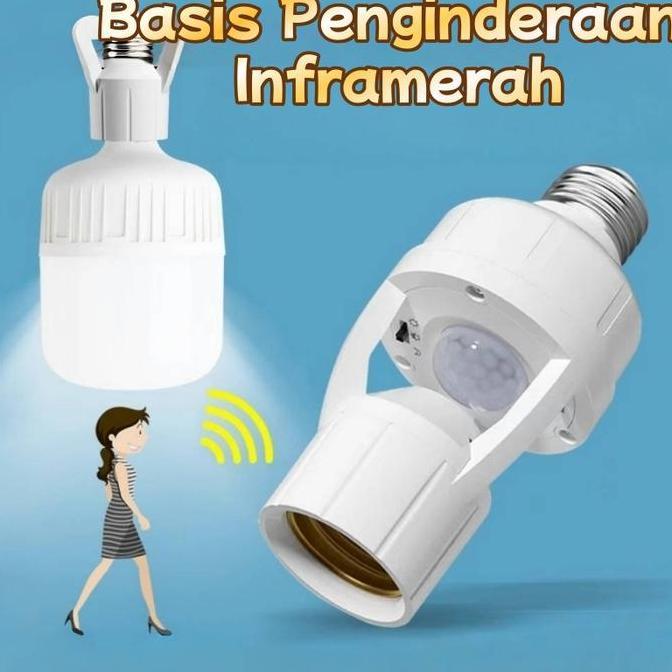 Fitting Lampu Bohlam Fitting Lampu Bohlam Sensor Gerak Otomatis Bohlam Sensor/ Bohlam Sensor Sensor 