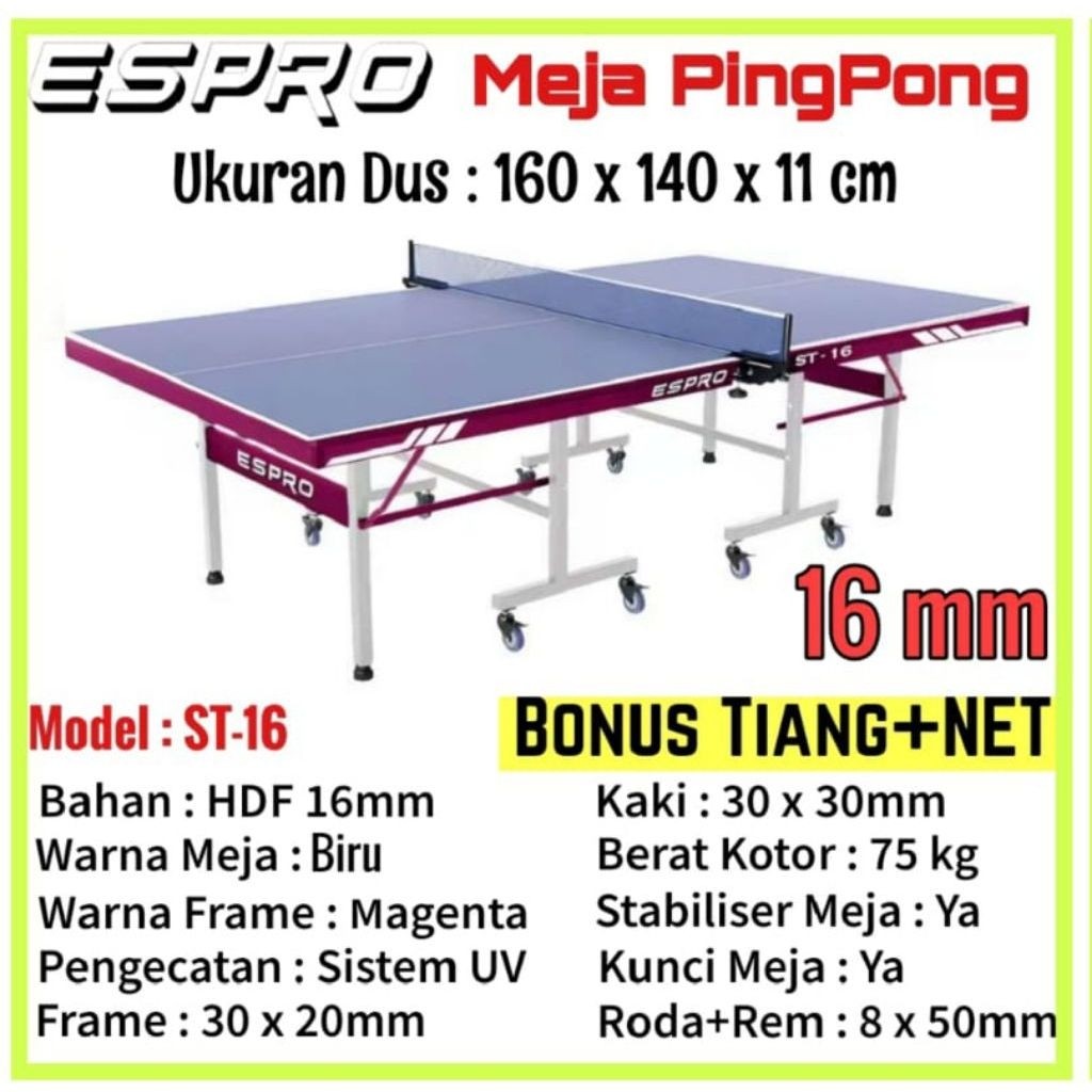Meja Pingpong Espro ST-16