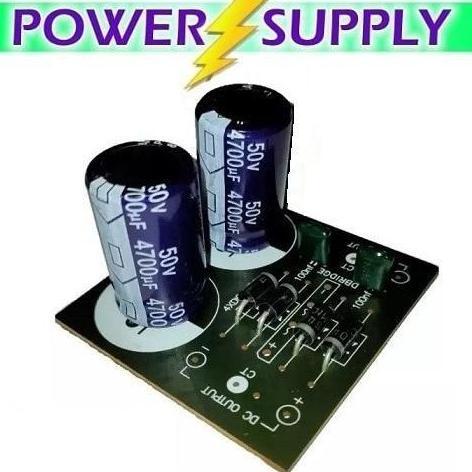 Paket Pcb 2 Elco Psu 4700/50 + Dioda 5A + Pcb 4700Uf / 50V Power Supply Powerbank 5 Amper