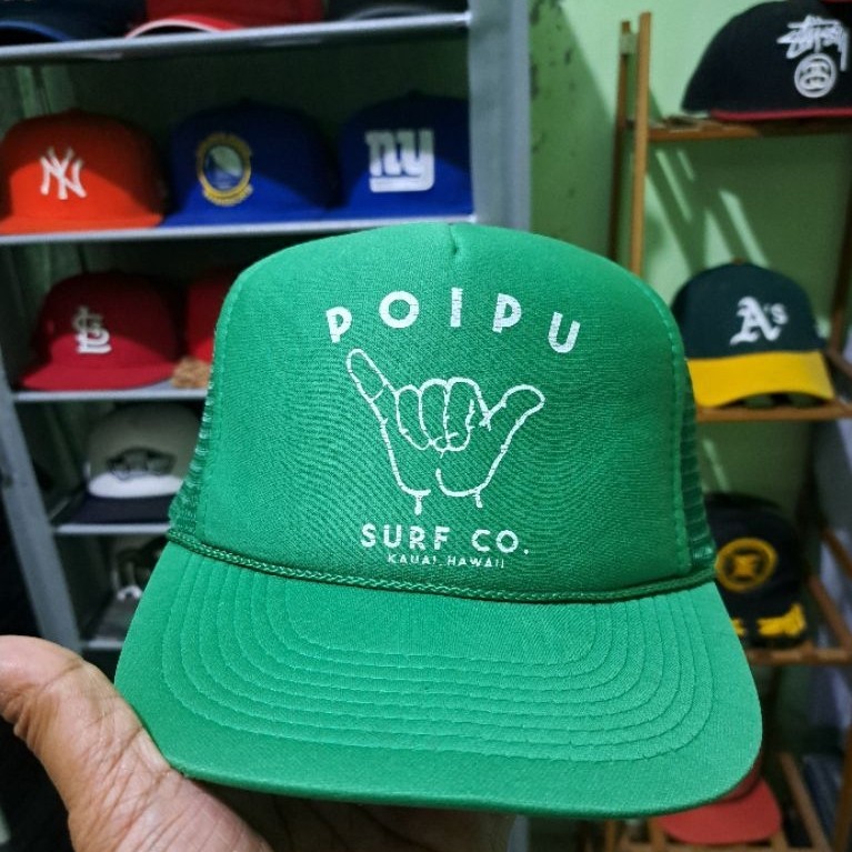 topi vintage otto trucker "Poipu Surf Co. Kauai, Hawaii"