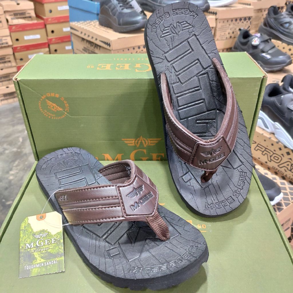SANDAL MGEE ORIGINAL MG-EBONY / MG-INDIANA / MG-ENFORCER / MG-KALDERA SANDAL JEPIT PRIA DEWASA UKURA