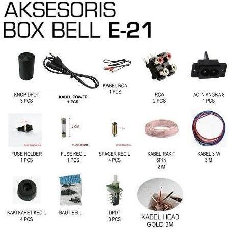 Akses Box E-21 E21 Acses Perlengkapan Isi Box Equalizer 20 Channel E-21