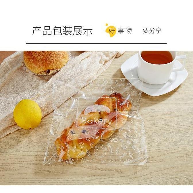 Indoba- Bakindo Kantong Plastik Opp Roti / Kemasan Kue Bakery 100Pcs