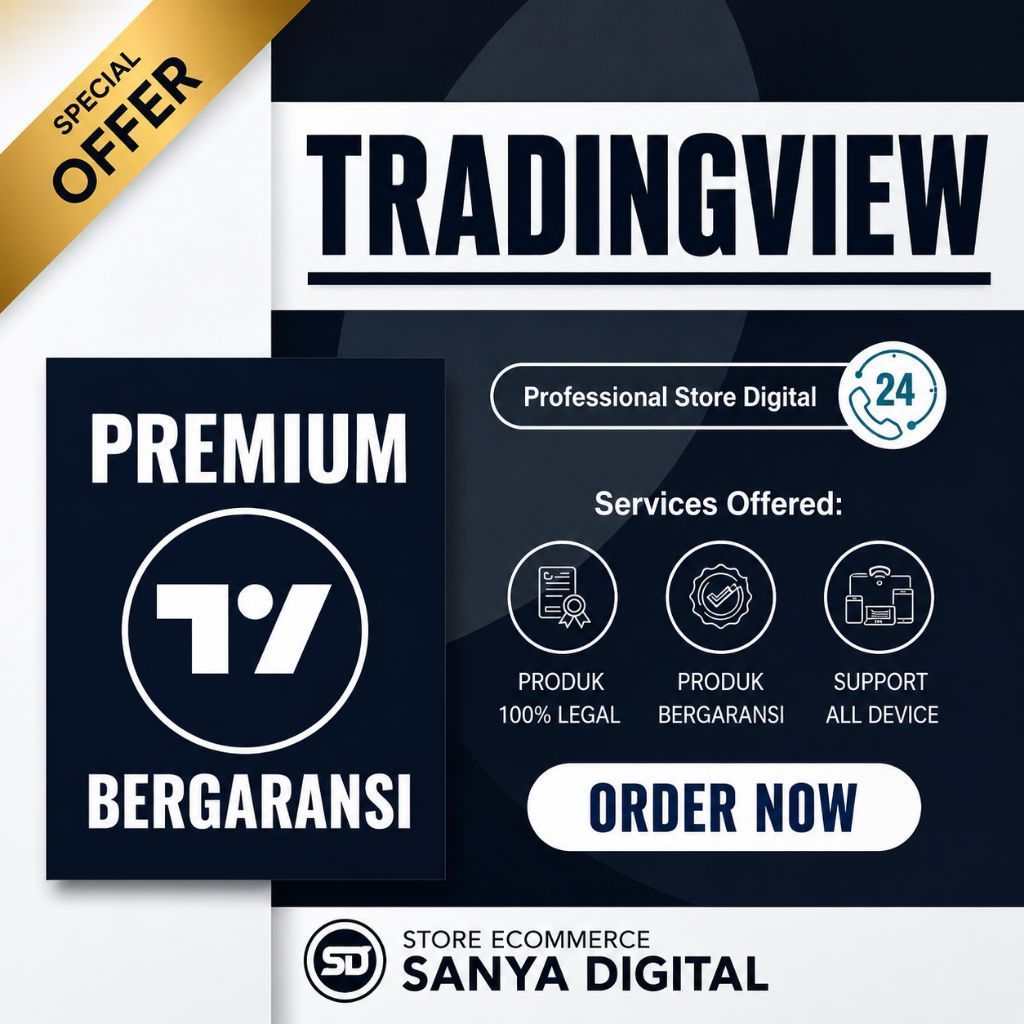 TradingView Akses Fitur Premium 1 Tahun